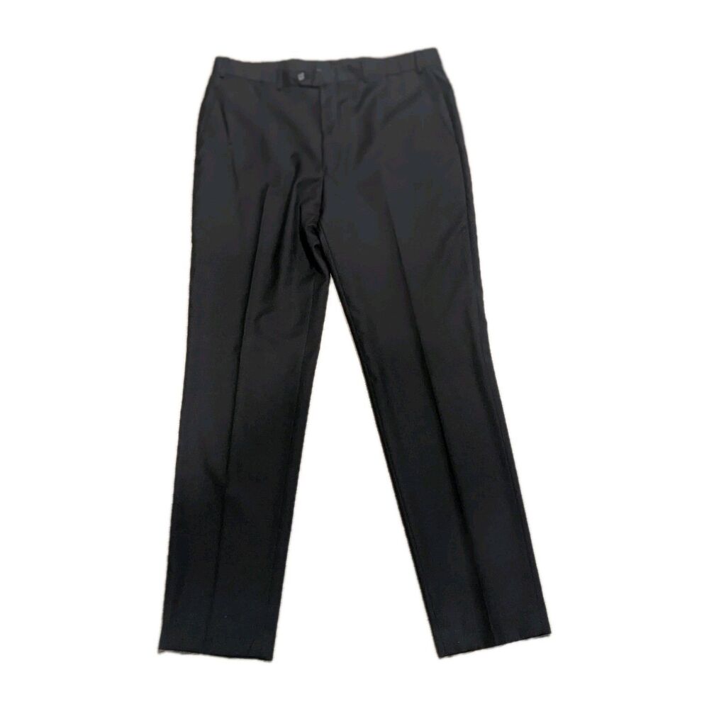 Designer Lauren Ralph Lauren‎ Mens Black Dress Slacks 36W 34L Retails For $250